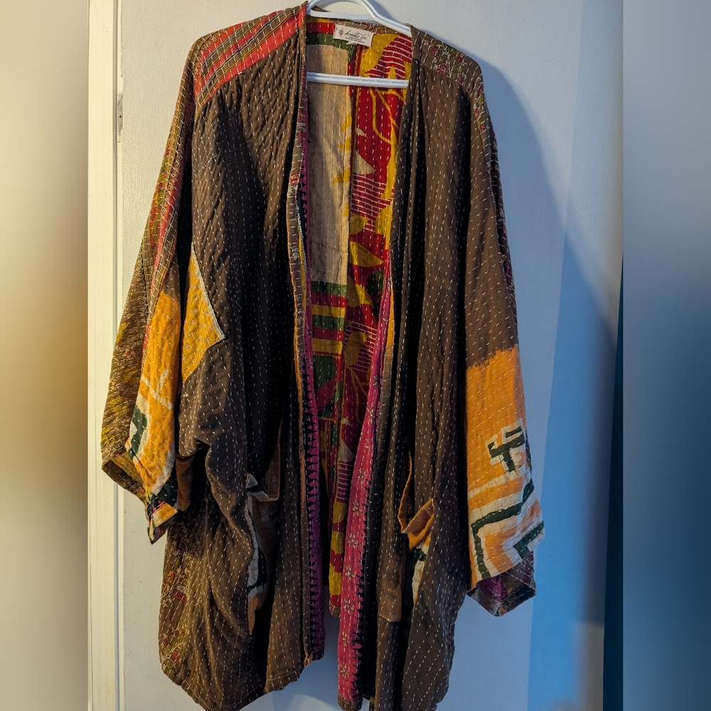 Kantha Bae Gaia Kimono 🤎🧡💚